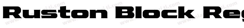 Ruston Block Regular SemiExpanded字体转换